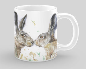 Fine Bone China Mug - Hare 'n' Kisses Close-Up