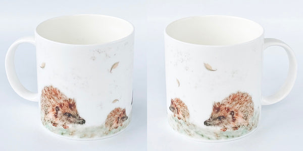 Fine Bone China Mug - Hedgehog Family