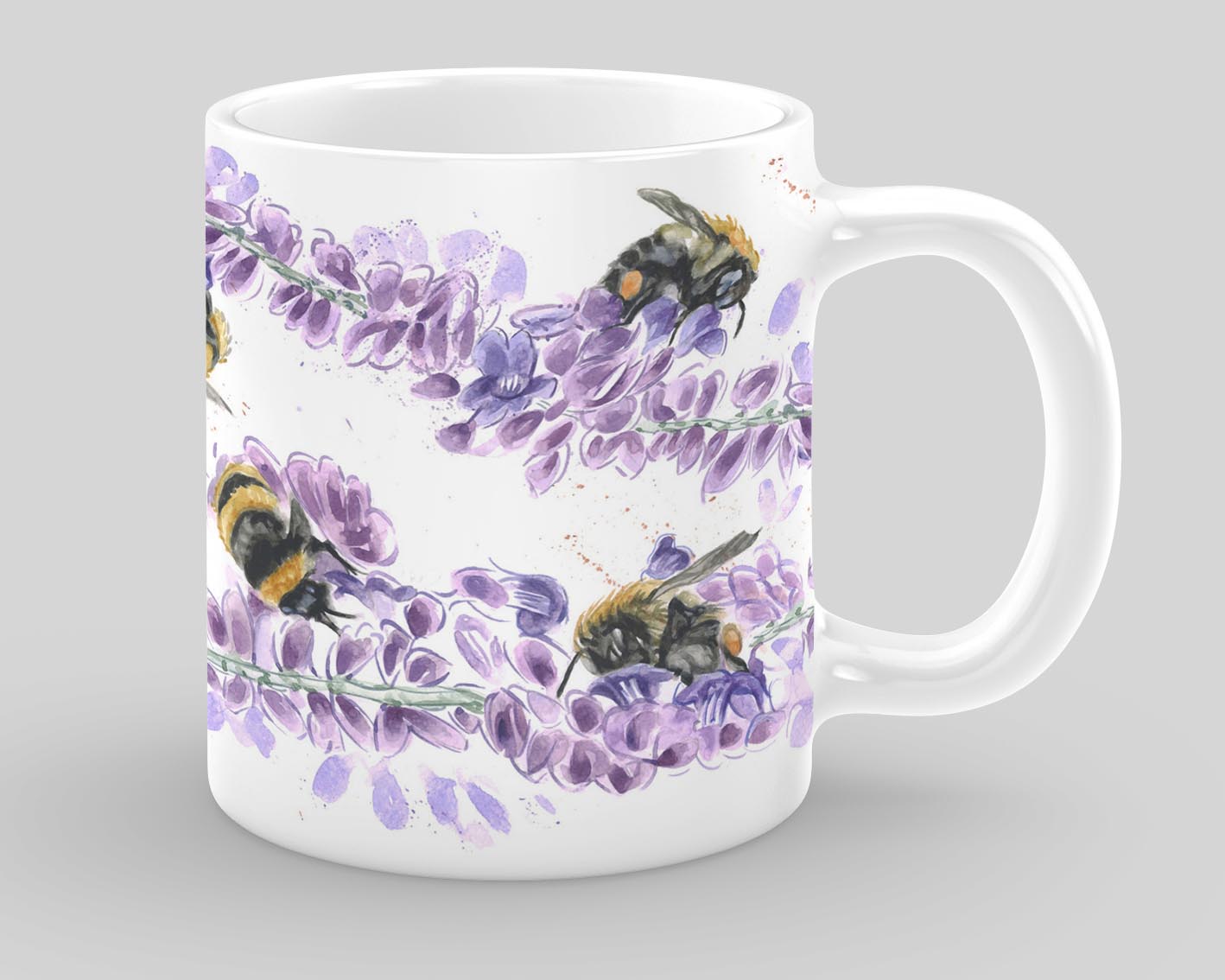 Fine Bone China Mug - Study in Bee