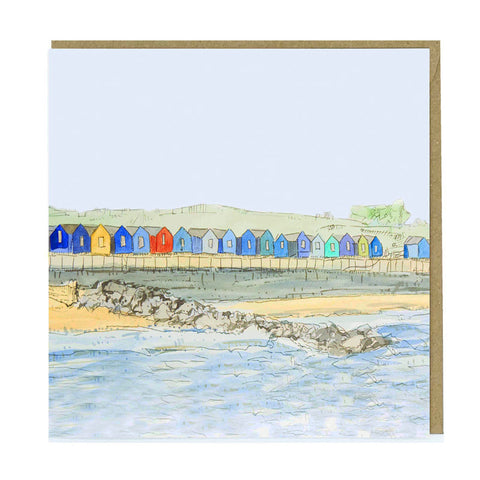 Greetings Card - Beach Huts