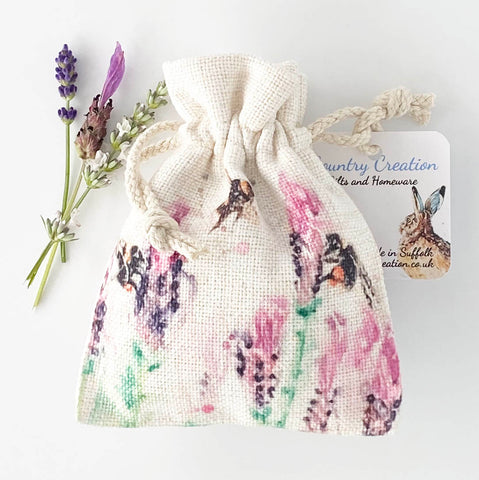 Cream Lavender Bag - Beeing Around Lavender
