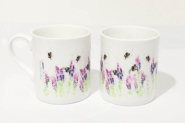Fine Bone China Mug - Beeing Around Lavender