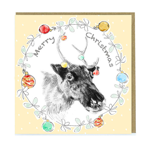 Greetings Card - Christmas Reindeer