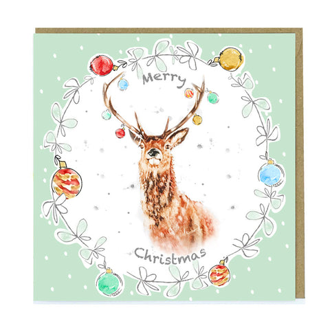 Greetings Card - Christmas Stag