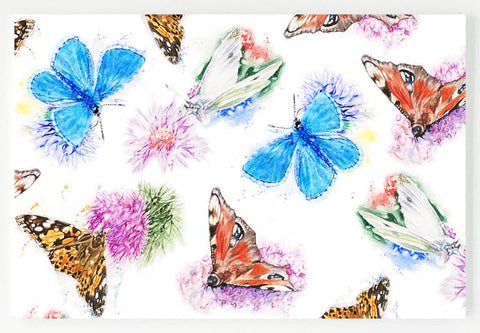 Ceramic Placemat - Country Butterflies