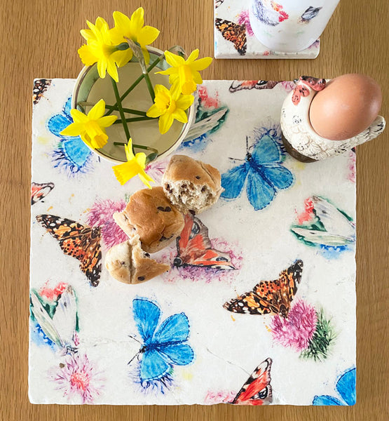 Large Trivet - Country Butterflies