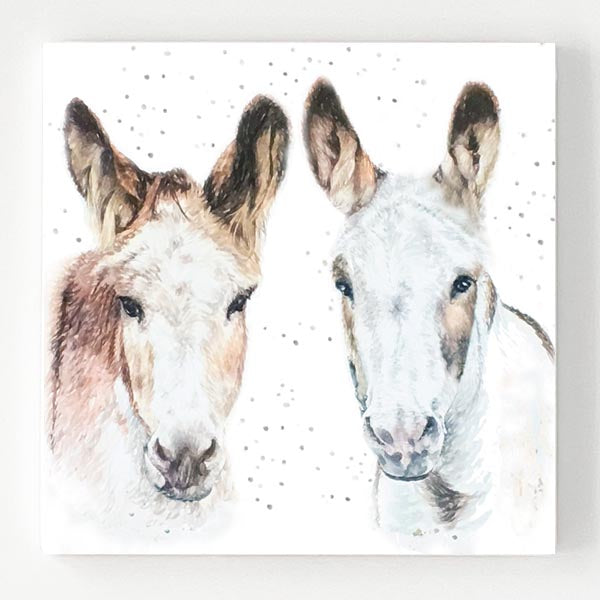 Ceramic Coaster - Donkeys