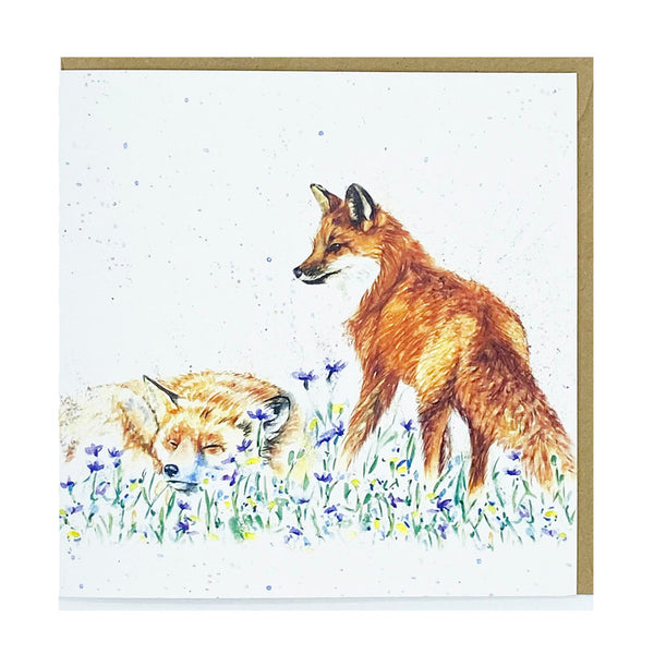 Greetings Card - Let Sleeping Fox Lie