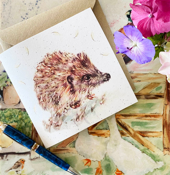 Greetings Card - Little Hedgehog