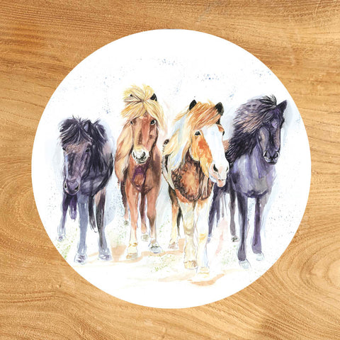 Glass Coaster - The Pony Club