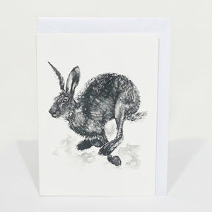 Pack of 4 Notelets - Running Hare
