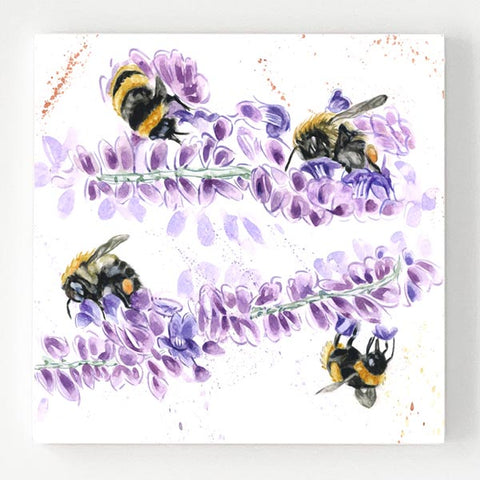 Ceramic Coaster - A Study in Bee