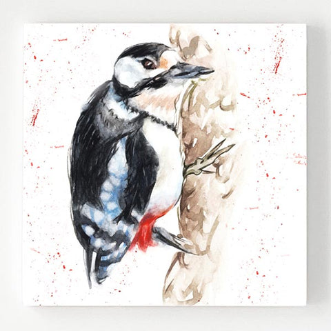 Ceramic Coaster - Woodpecker